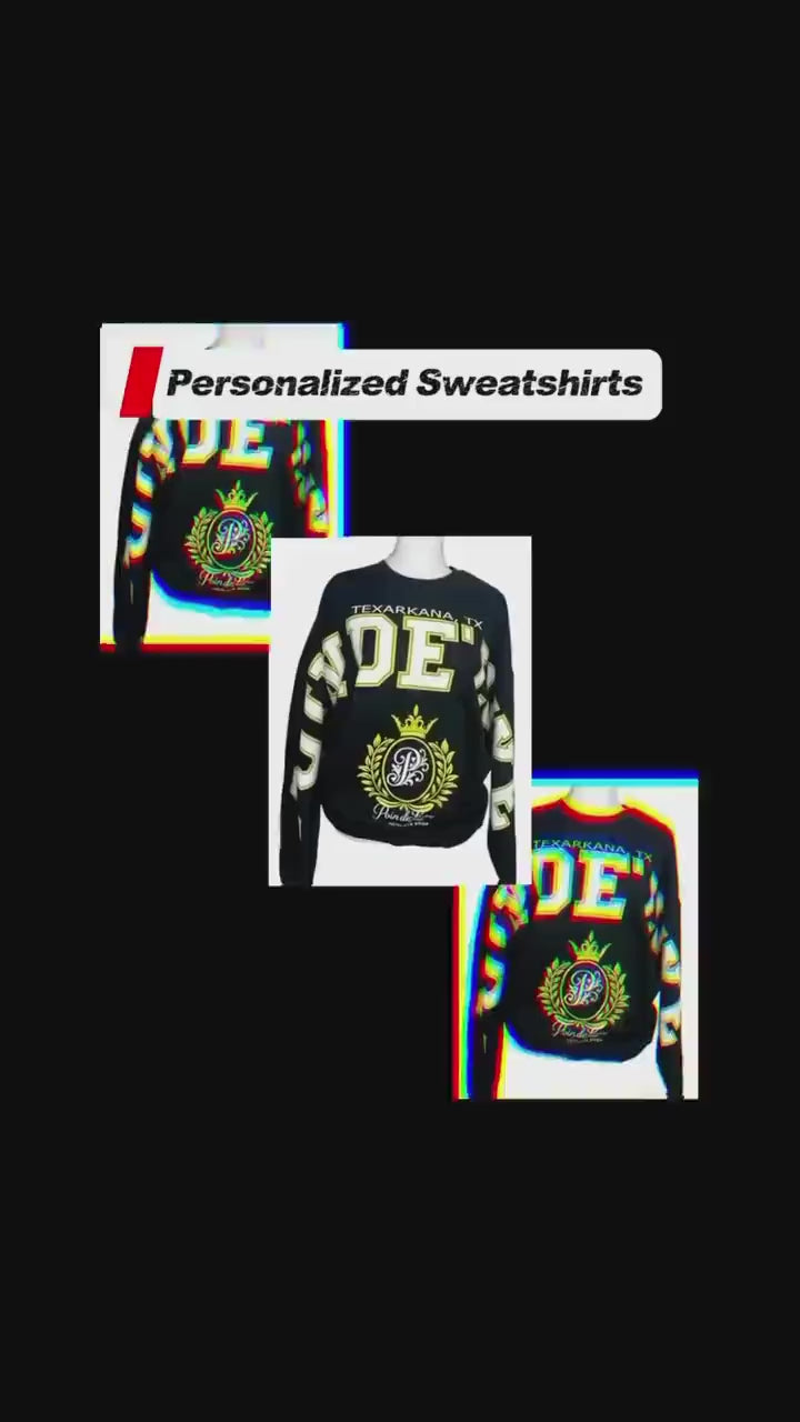Mascot Oversized Sweatshirt | Personalized Team Spirit Crewneck